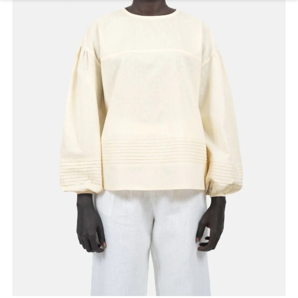 Swiss Dot Summer Cotton Blouse 1People